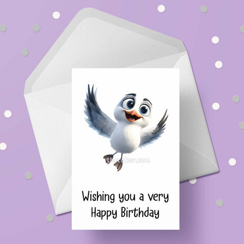 Seagull 03 Birthday Card