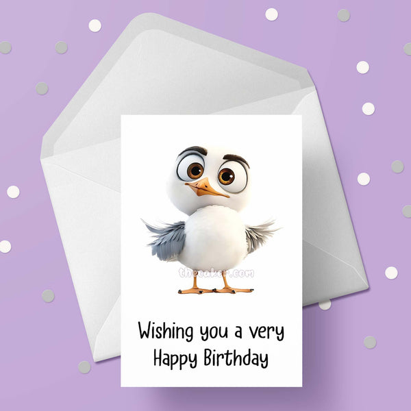 Seagull 04 Birthday Card