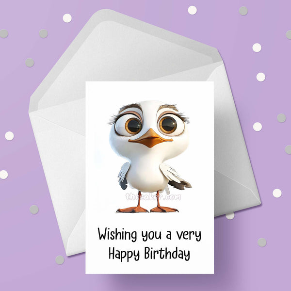 Seagull 05 Birthday Card