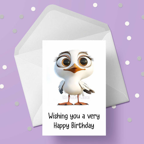 Seagull 05 Birthday Card