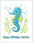 Seahorse 03 Edible Icing Cake Topper
