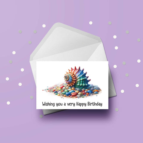 Seashell 01 Birthday Card