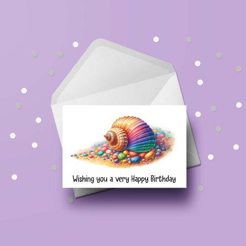 Seashell 02 Birthday Card