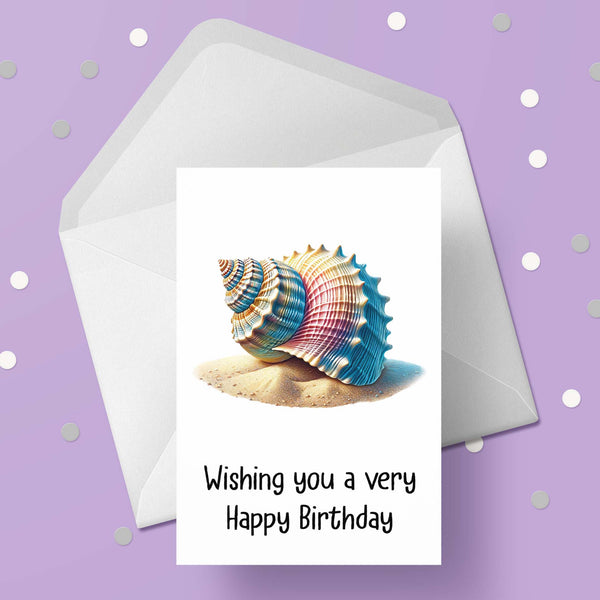 Seashell 03 Birthday Card