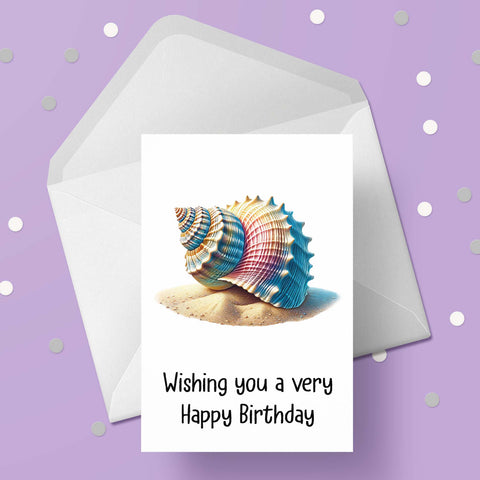 Seashell 03 Birthday Card