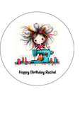 Sewing Edible Icing Cake Topper or Ribbon 03