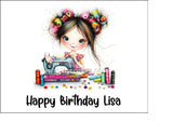 Sewing Edible Icing Cake Topper or Ribbon 04
