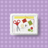 Sewing Needlework Edible Icing Cake Topper 01