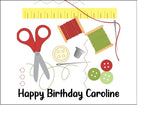 Sewing Needlework Edible Icing Cake Topper 01