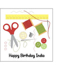 Sewing Needlework Edible Icing Cake Topper 01