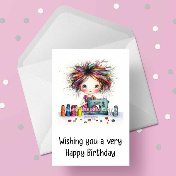 Sewing Birthday Card 05