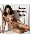 Sexy Girl 02 Edible Icing Cake Topper or Ribbon