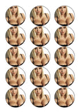 Sexy Girl 03 Edible Icing Cake Topper or Ribbon