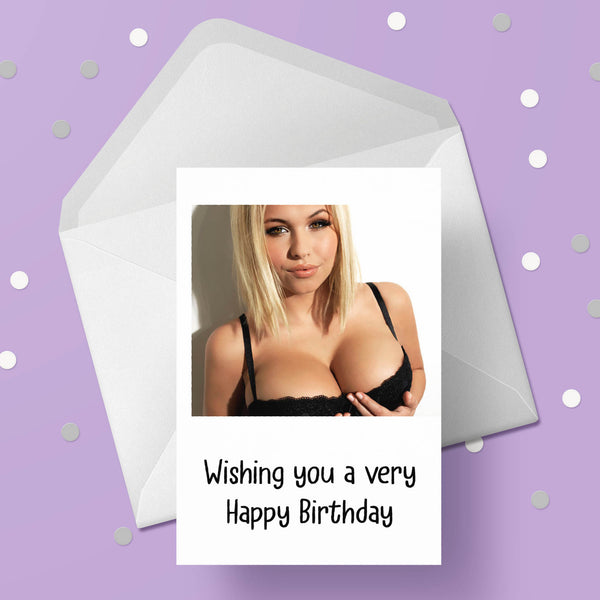 Sexy Girl 03 Birthday Card