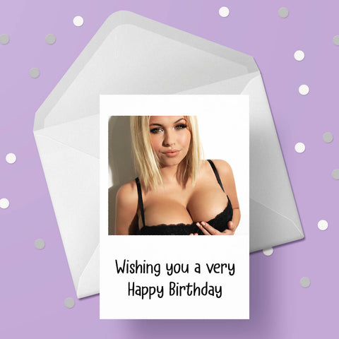 Sexy Girl 03 Birthday Card