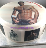 Sexy Guy 01 Edible Icing Cake Topper or Ribbon