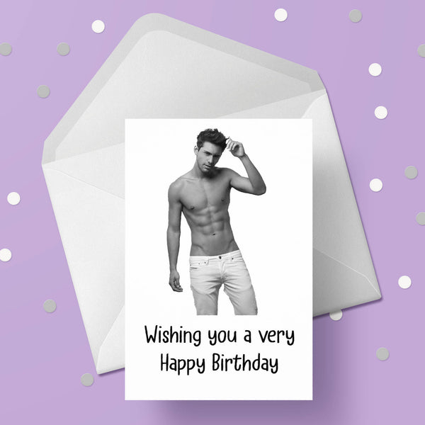 Sexy Guy 02 Birthday Card