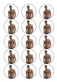 Sexy Guy 01 Edible Icing Cake Topper or Ribbon
