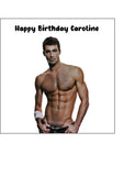 Sexy Guy 01 Edible Icing Cake Topper or Ribbon