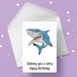 Shark Birthday Card 03
