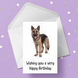 German Shepherd 03 Birthday Card