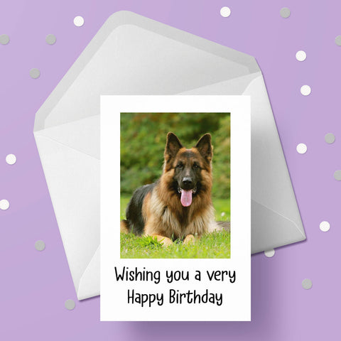 German Shepherd 02 Birthday Card