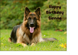 German Shepherd 02 Edible Icing Cake Topper