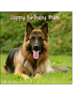 German Shepherd 02 Edible Icing Cake Topper