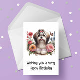 Shih Tzu 02 Birthday Card