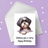 Shih Tzu 04 Birthday Card