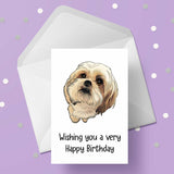 Shih Tzu 01 Birthday Card