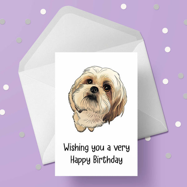 Shih Tzu 01 Birthday Card