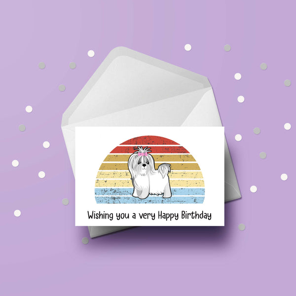 Shih Tzu 02 Birthday Card