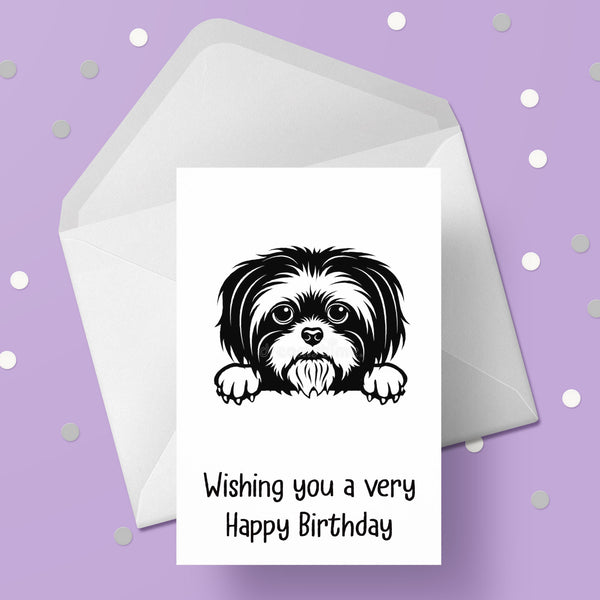 Shih Tzu 03 Birthday Card
