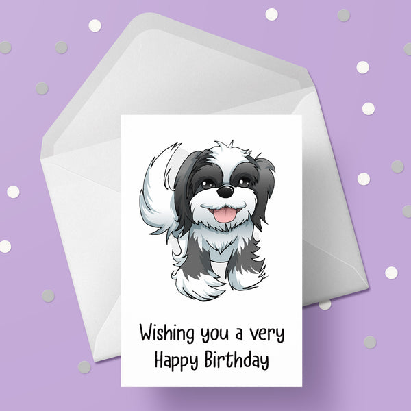 Shih Tzu 04 Birthday Card