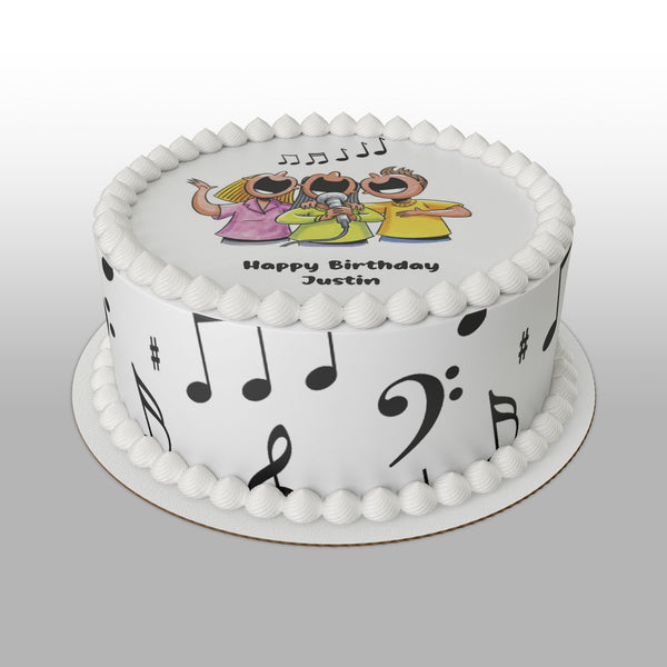 Sing Singing Edible Icing Cake Topper 02