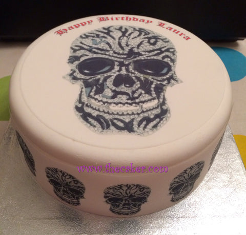 Skull 01 Edible Icing Cake Topper