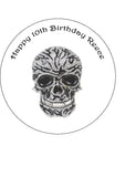 Skull 01 Edible Icing Cake Topper