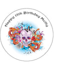 Skull 02 Edible Icing Cake Topper