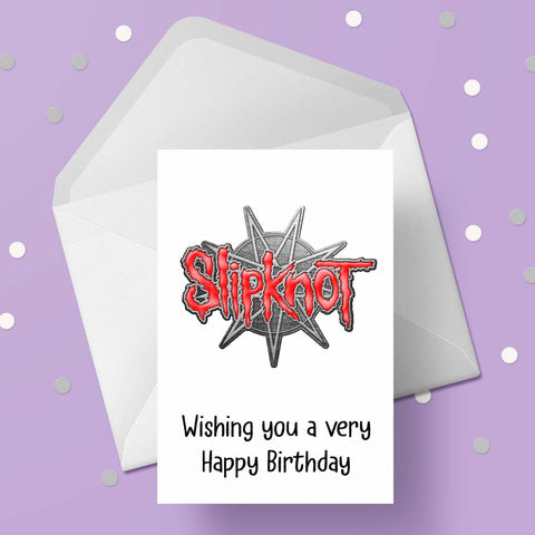 Slipknot 02 Birthday Card