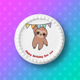 Sloth 01 Edible Icing Cake Topper