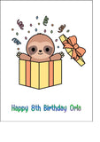 Sloth 03 Edible Icing Cake Topper