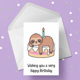 Sloth 03 Edible Icing Cake Topper