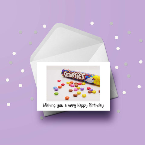 Smarties Birthday Card 01