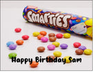 Smarties Edible Icing Cake Topper 01
