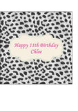Snow Leopard Print Edible Icing Cake Topper