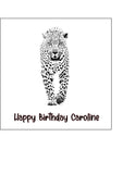 Snow Leopard 02 Edible Icing Cake Topper
