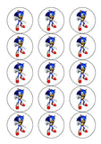 Sonic the Hedgehog 01 Edible Icing Cake Topper