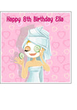 Spa Day Edible Icing Cake Topper 01