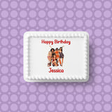 Spice Girls 01 Edible Icing Cake Topper or Ribbon